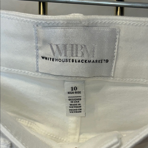 White House Back Market - Patch Pocket High-Rise Slim Jean - Size 10 - Picture 2 of 9